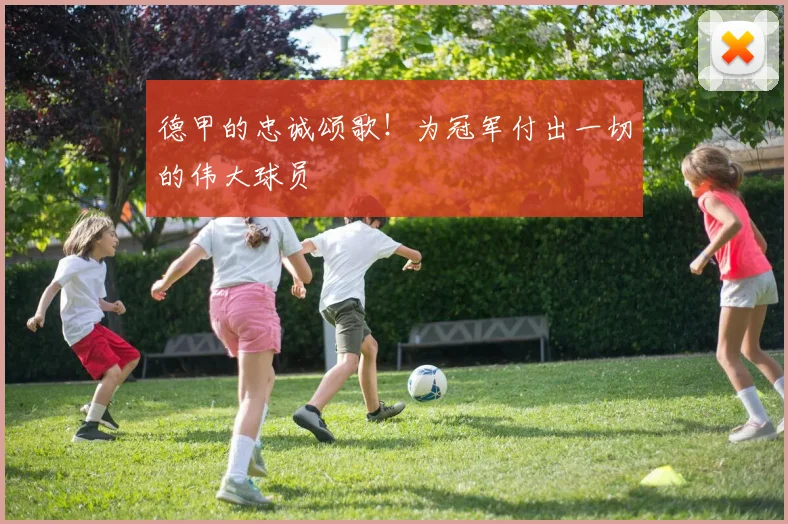 德甲的忠诚颂歌！为冠军付出一切的伟大球员